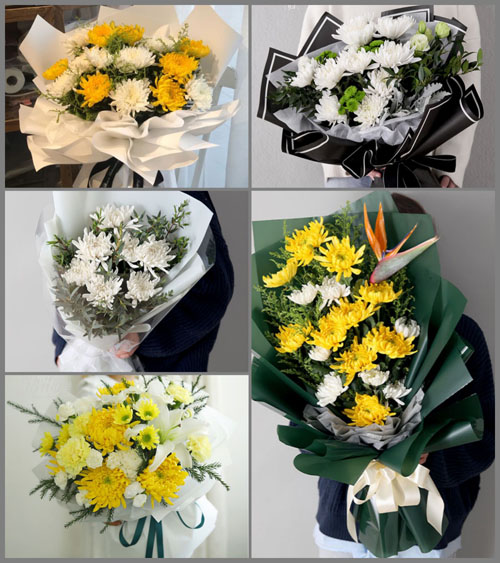 山东莱芜莱城区高庄街道蜂崖村白事花束代送